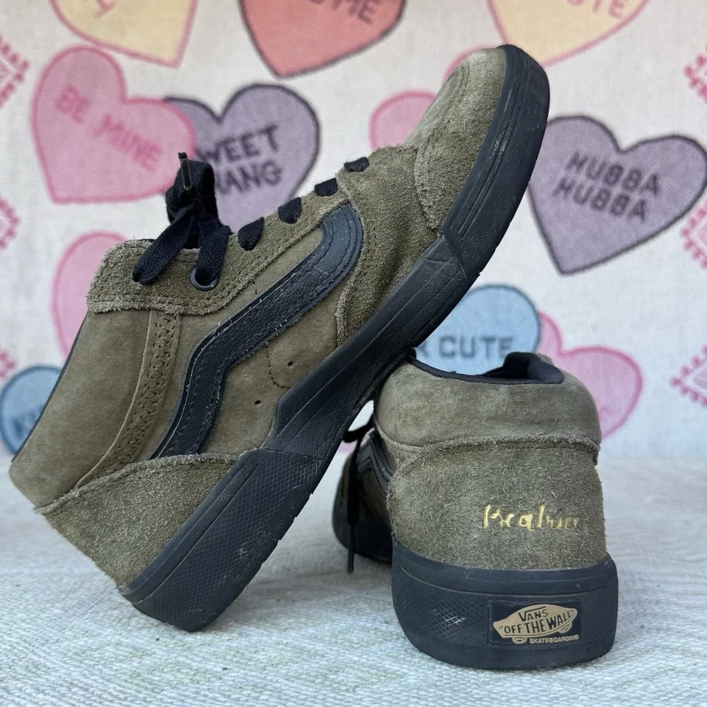 Size 6.5 - Vans Zahba Mid Beatrice Domond Dark Olive‎ Men's Shoes